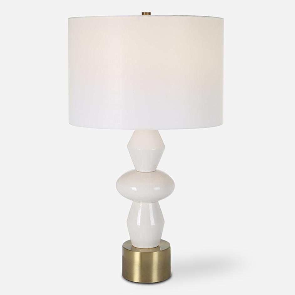 Architect White Table Lamp by Uttermost