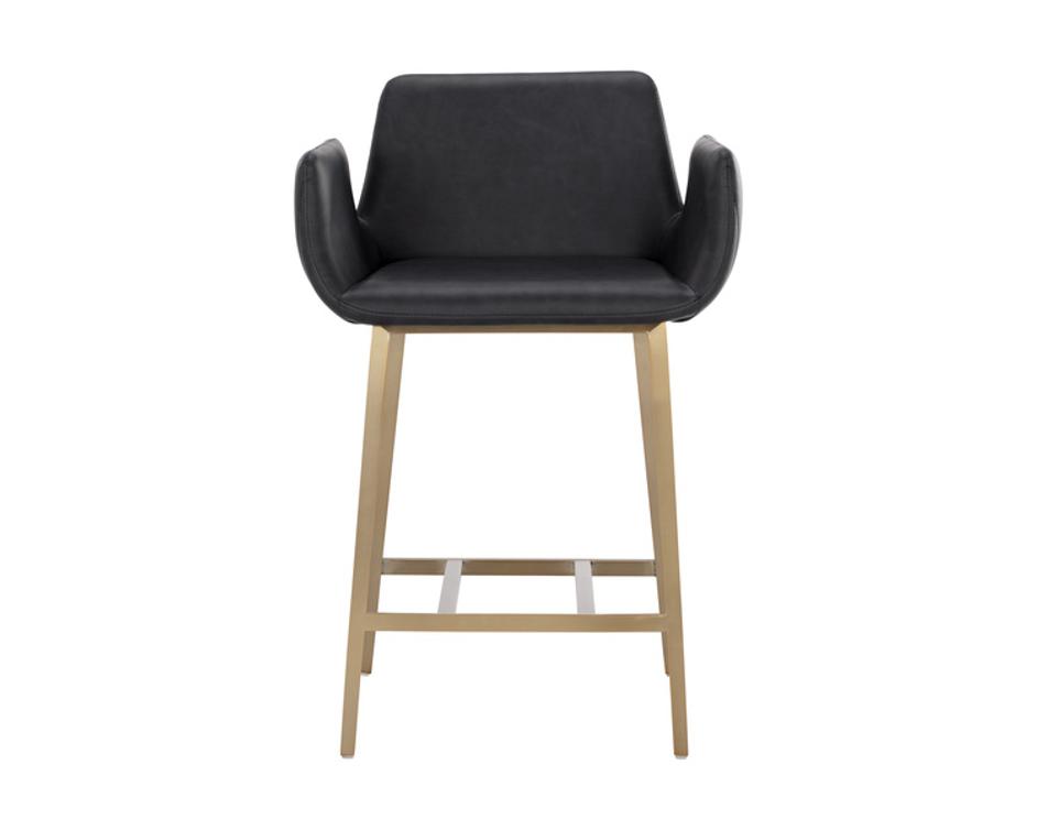 LUCANO COUNTER STOOL - BRAVO BLACK by Sunpan