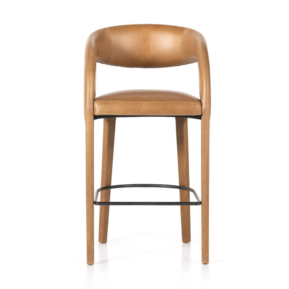 Hawkins Stool In Sonoma Butterscotch In Bar by FOUR HANDS