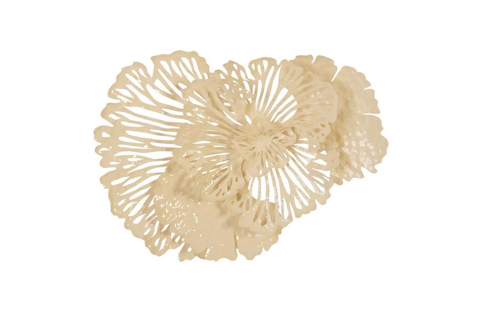 Flower Wall Art, Ivory, Small by PHILLIPS COLLECTION