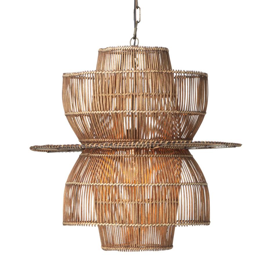 Nazas Rattan 1-Light Pendant by Jamie Young