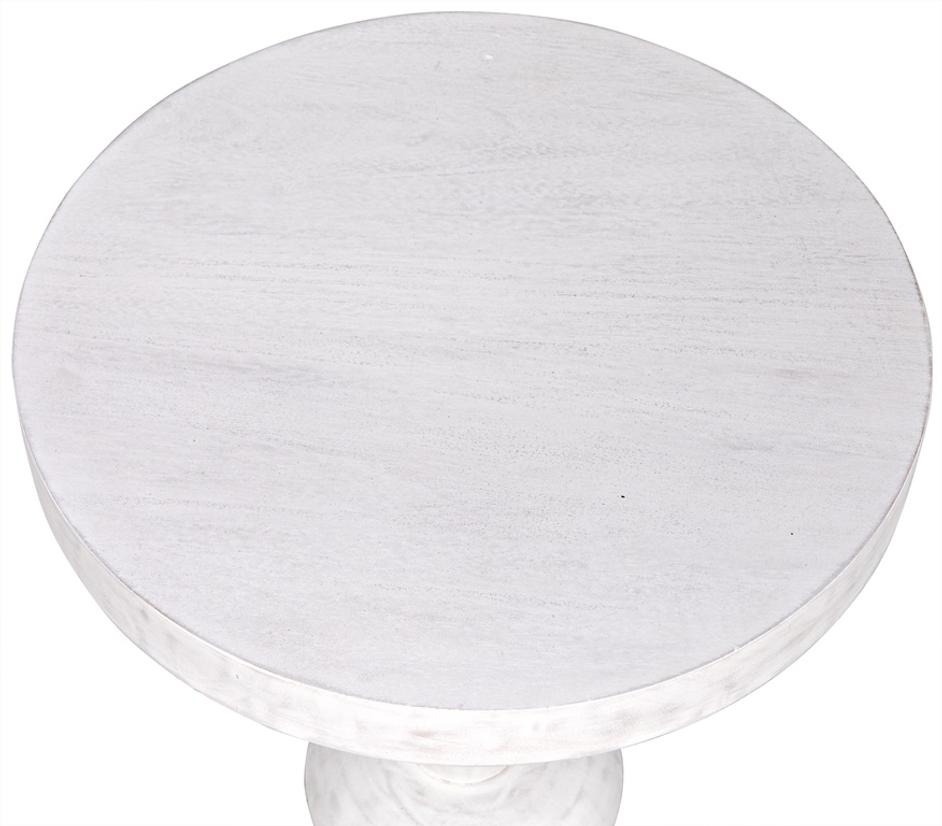 Fenring Side Table, White Wash by Noir Furniture