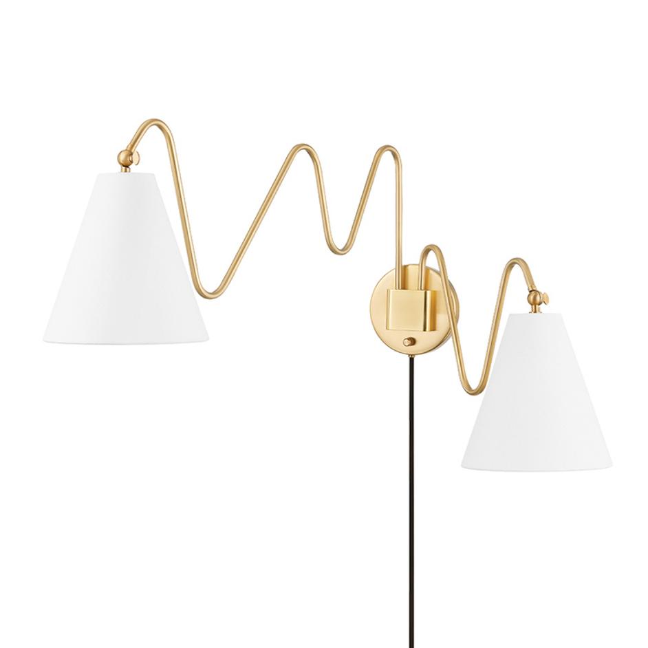 Onda Plug-in Sconce by Mitzi