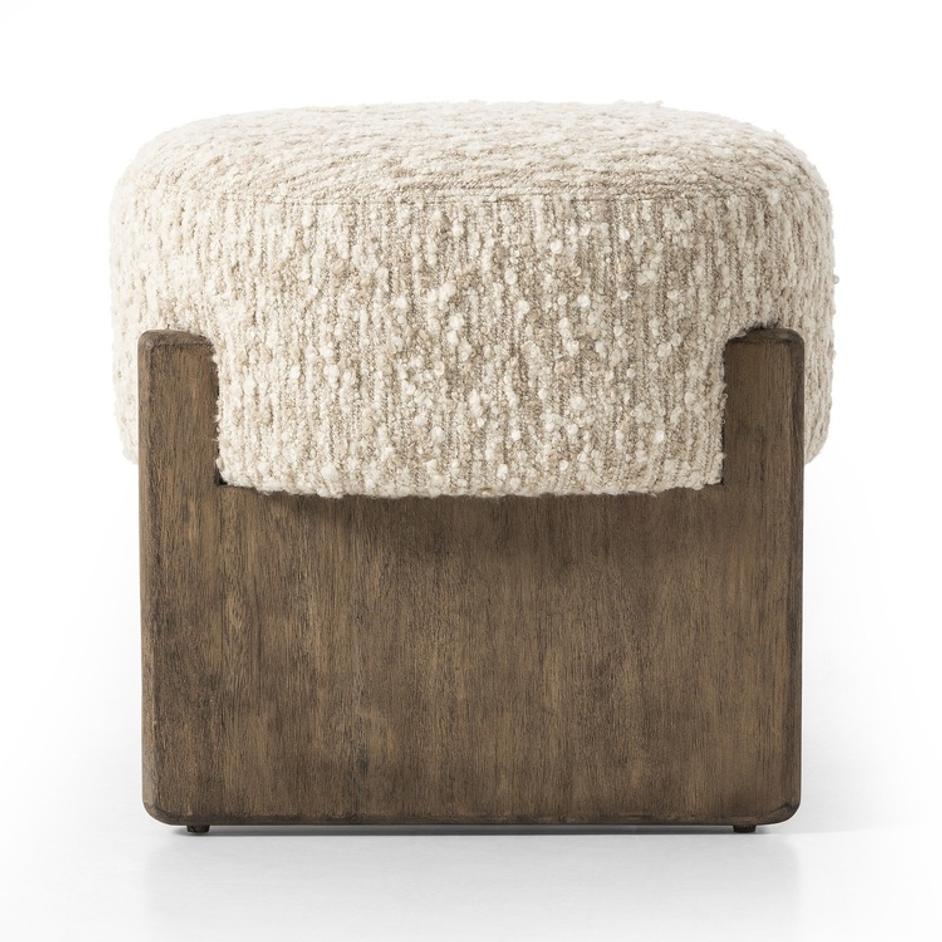 Kirby Accent Stool - Solema Cream by Four Hands