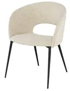 ALOTTI DINING CHAIR in SHELL FABRIC with BLACK LEGS by Nuevo Living
