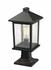 Portland 1 Light Outdoor Pier Mount Light in Oil Rubbed Bronze Finish by Z-Lite
