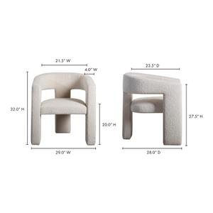 ELO CHAIR WHITE by Moes Home