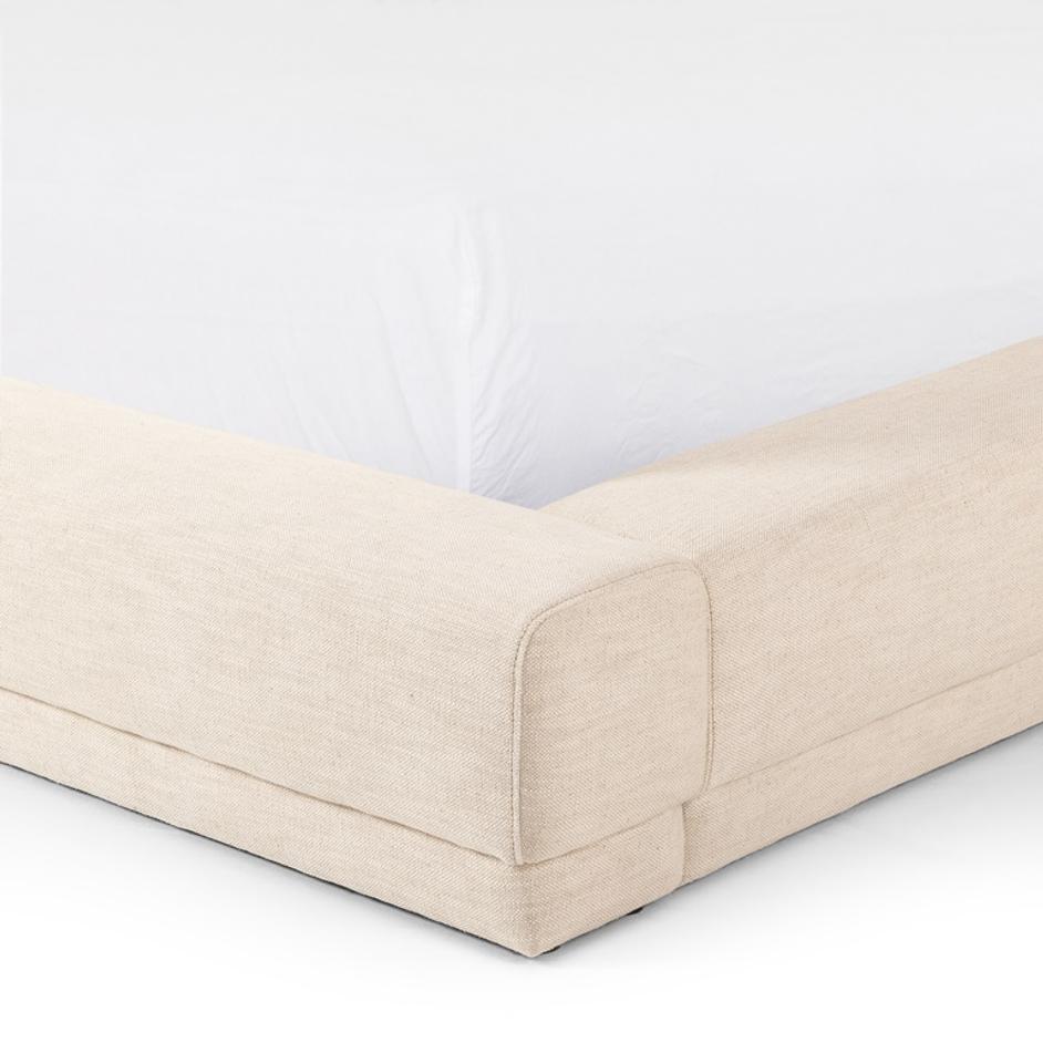 Martina Bed in King Size with Bergamo Parchment Finish by FOUR HANDS