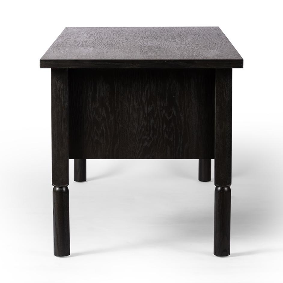 Concord Desk In Charcoal Oak by FOUR HANDS