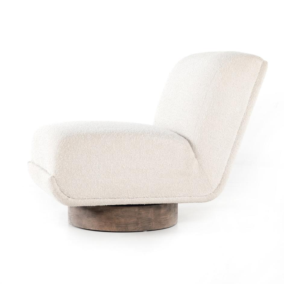 Bronwyn Swivel Chair In Knoll Natural by FOUR HANDS