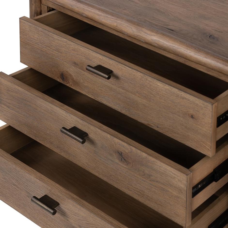 Glenview Nightstand In Weathered Oak by FOUR HANDS