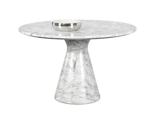 Shelburne Dining Table - White - 47" by Sunpan