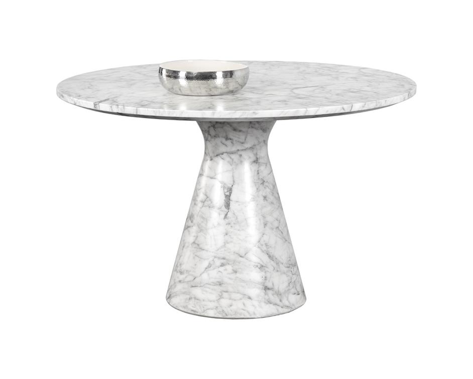 Shelburne Dining Table - White - 47" by Sunpan