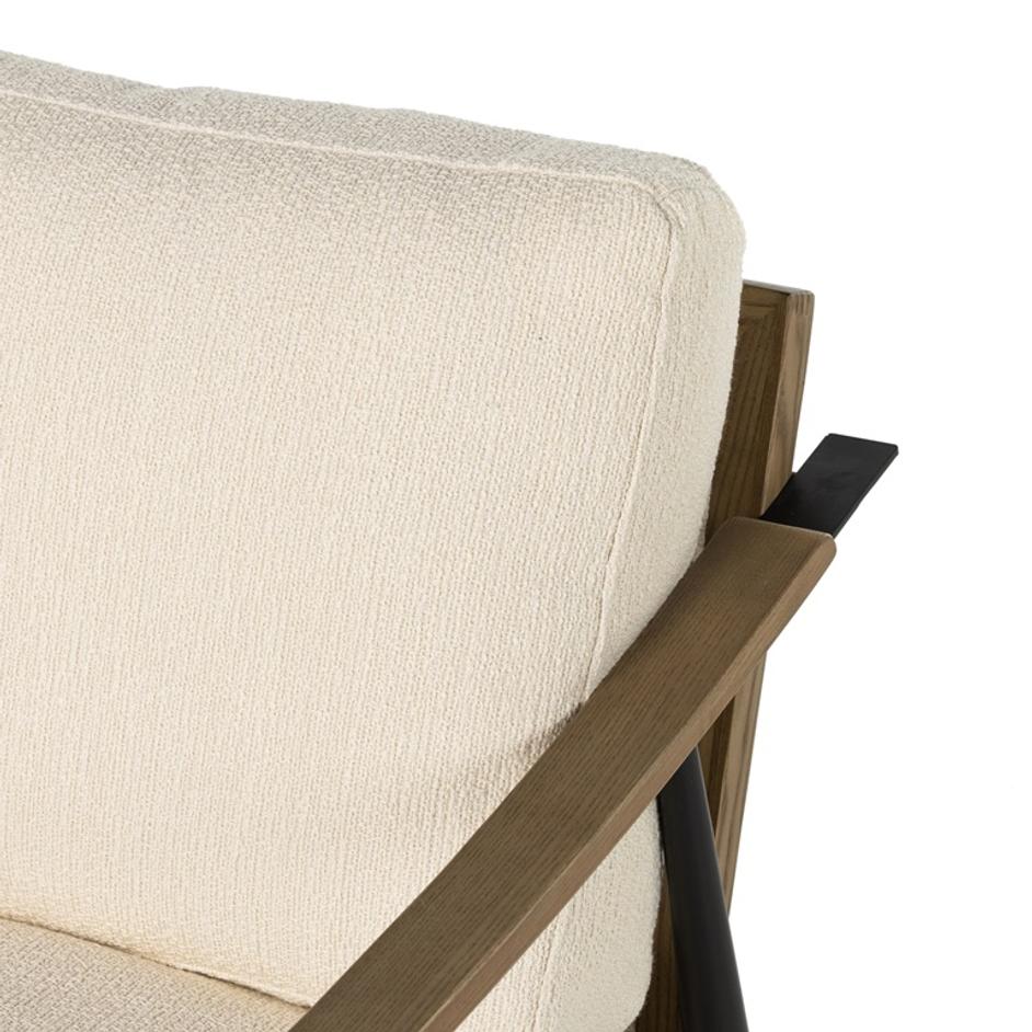 Kennedy Chair In Kerbey Ivory by FOUR HANDS