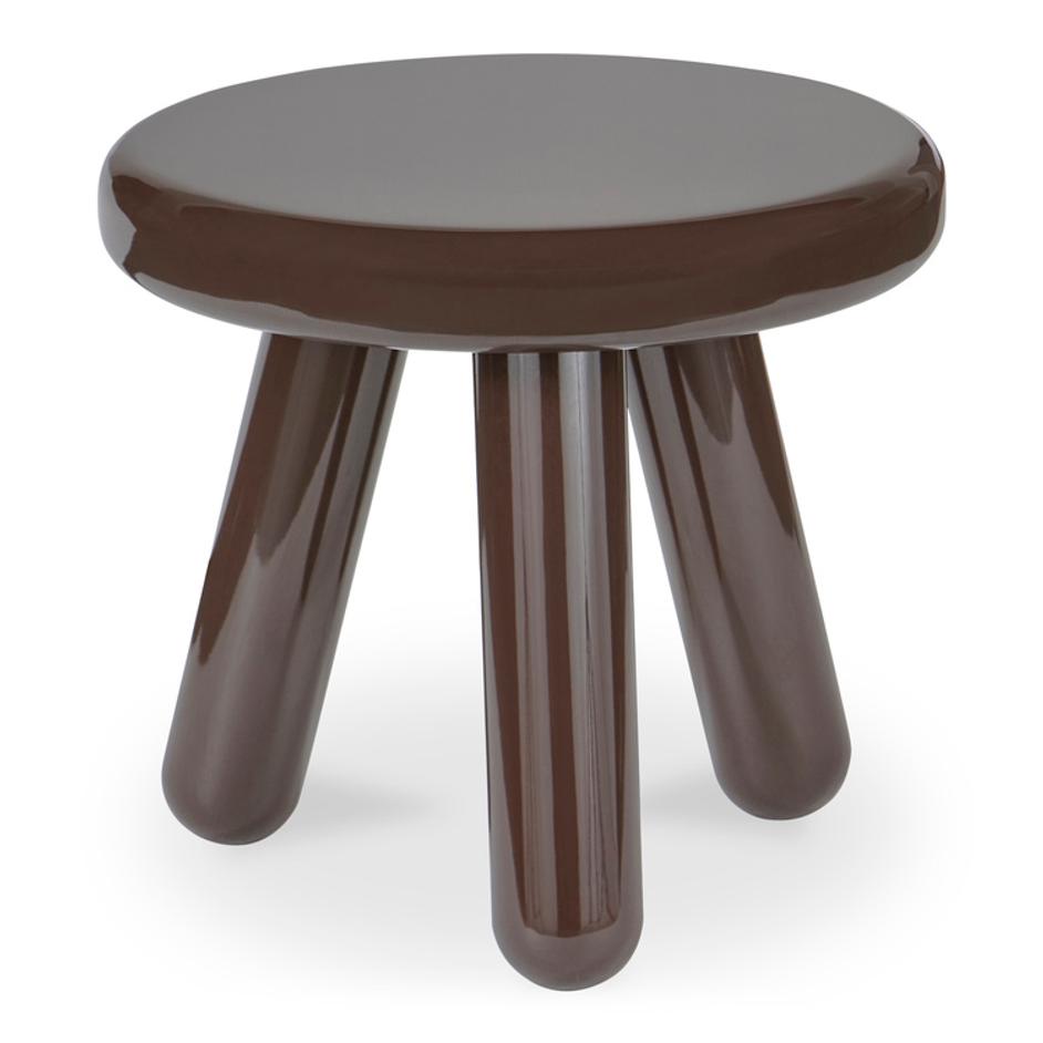 Joy Accent Table Dark Brown Lacquer by Moes Home