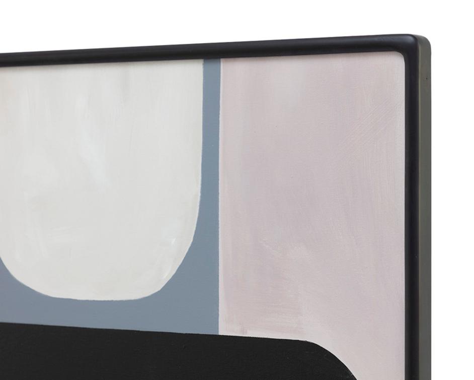 RADICAL INTERPRETATION (SET OF 3) - 28" X 66" - BLACK FLOATER FRAME by Sunpan