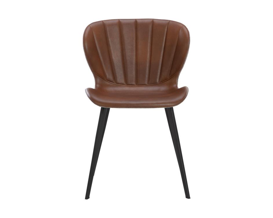 ARABELLA DINING CHAIR - BRAVO COGNAC / NOVEMBER GREY by Sunpan
