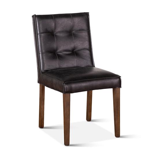 Madison Black Eco-Friendly Leather Dining Chair by Home Trends & Design