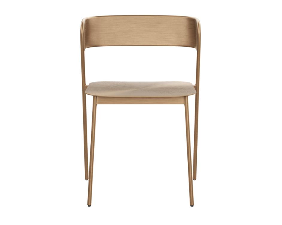 KEANU DINING CHAIR - ANTIQUE GOLD by Sunpan