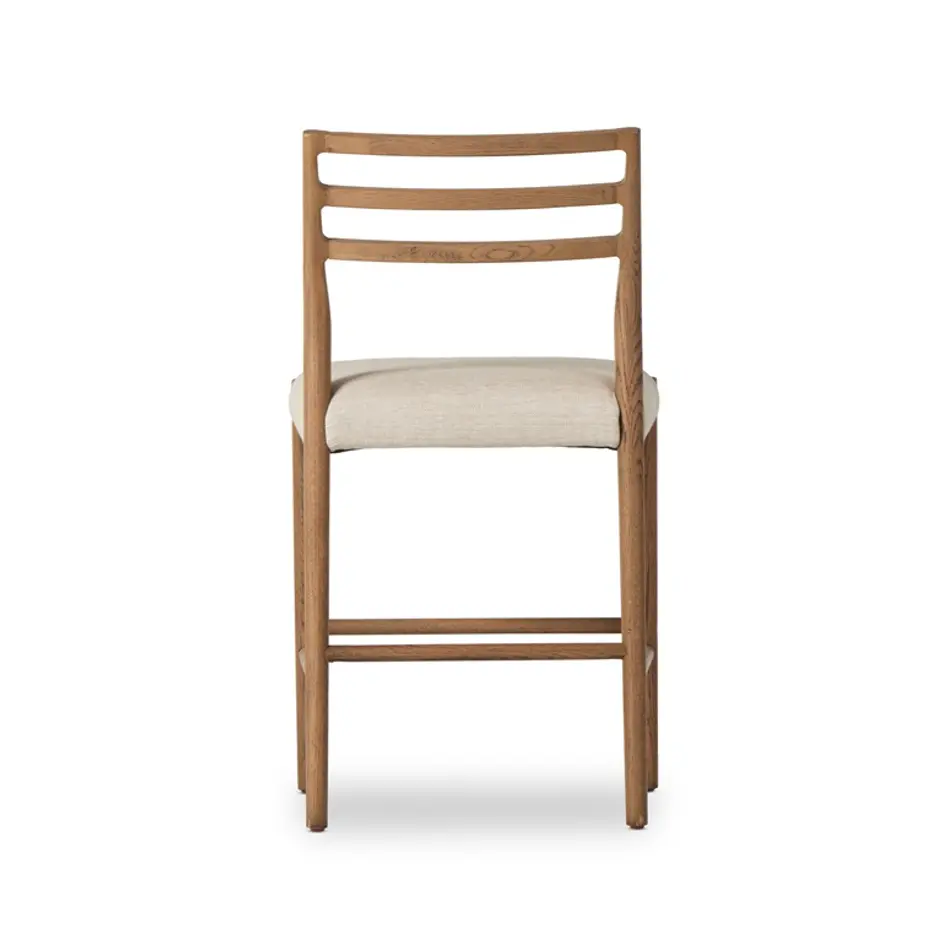 Glenmore Stool In Smoked Oak In Counter by FOUR HANDS