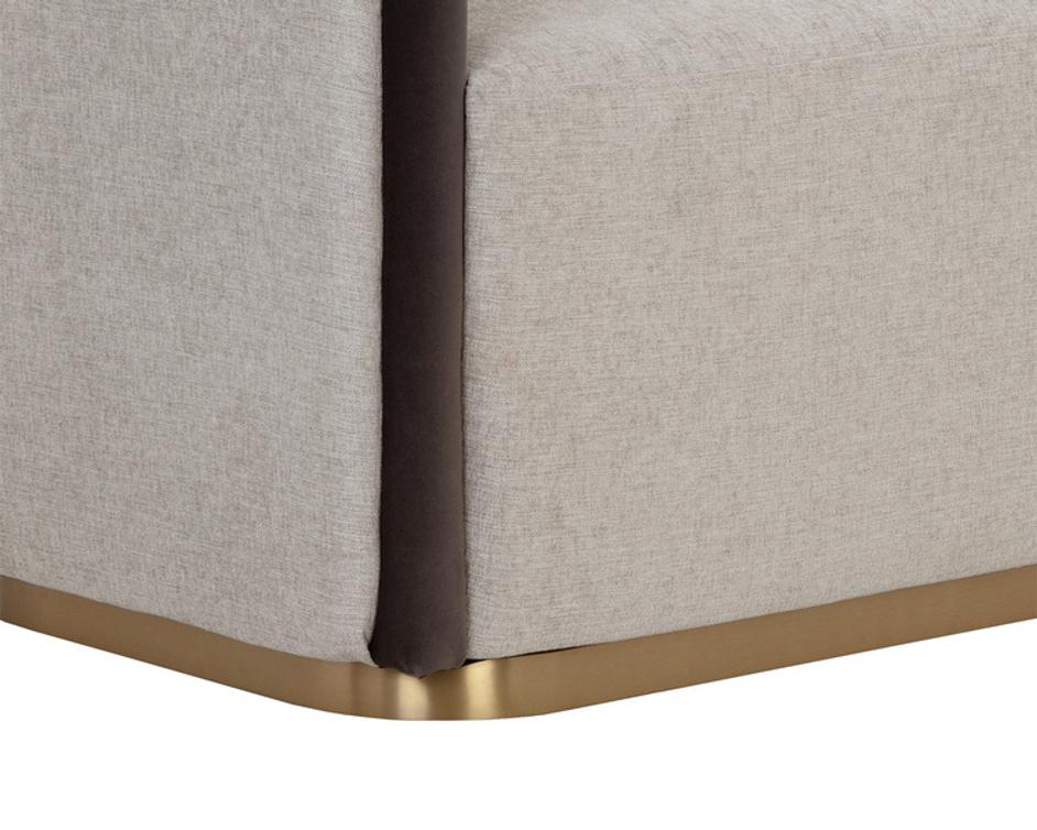 SHEVA SOFA - ERNST SANDSTONE / MEG ASH by Sunpan