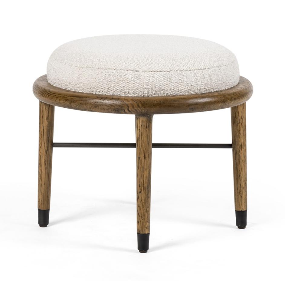 Petra Ottoman In 21" In Knoll Natural by FOUR HANDS