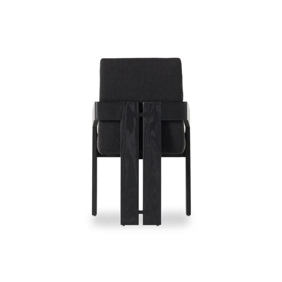 Roxy Dining Armchair In Gibson Black by FOUR HANDS