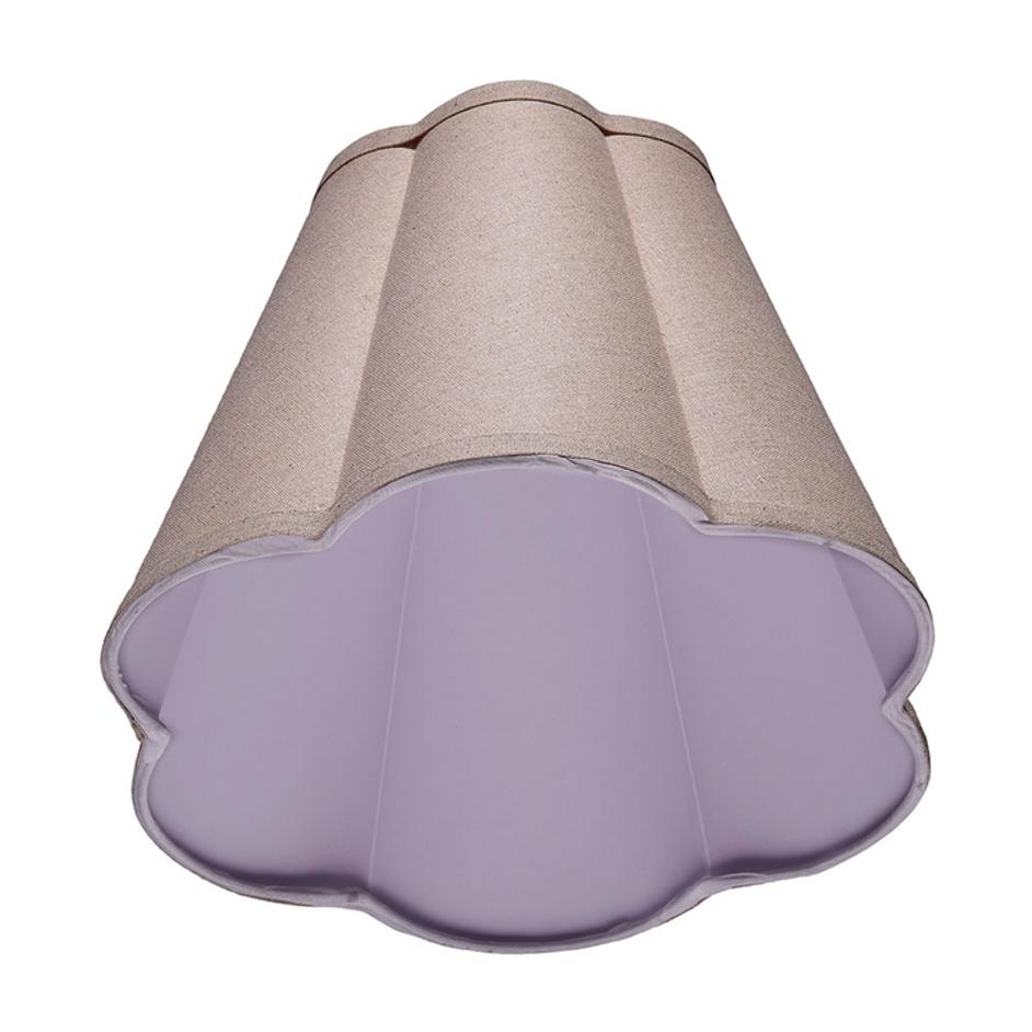 Scalloped 100% Natural Linen Shade, Small by Jamie Young