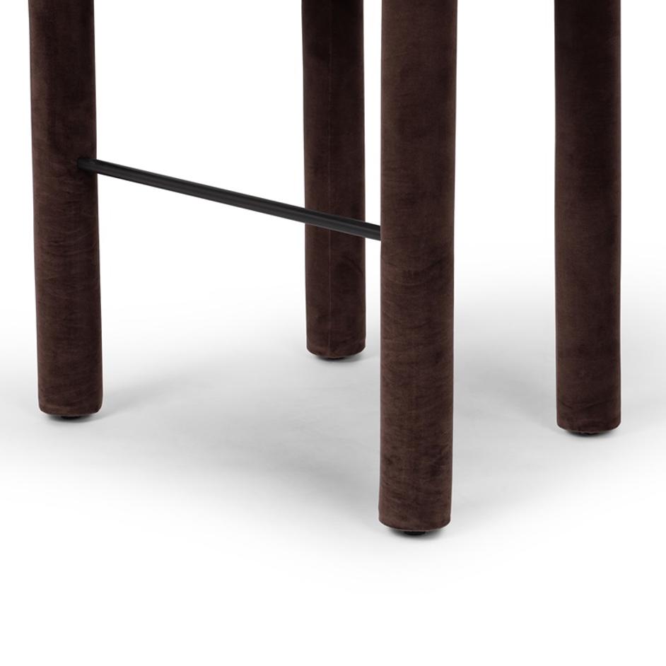 Tacova Bar Stool in Surrey Cocoa by FOUR HANDS