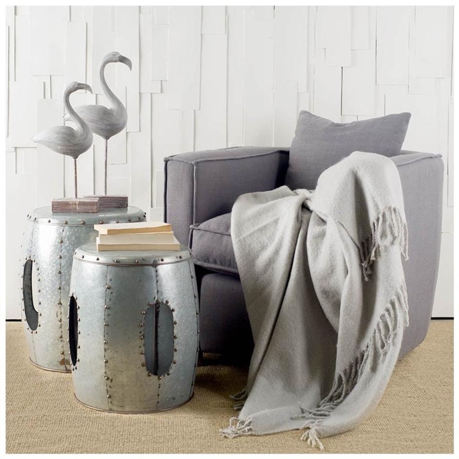 Odette I (Small) 8L x 3W Off-White Resin Flamingo by Mercana