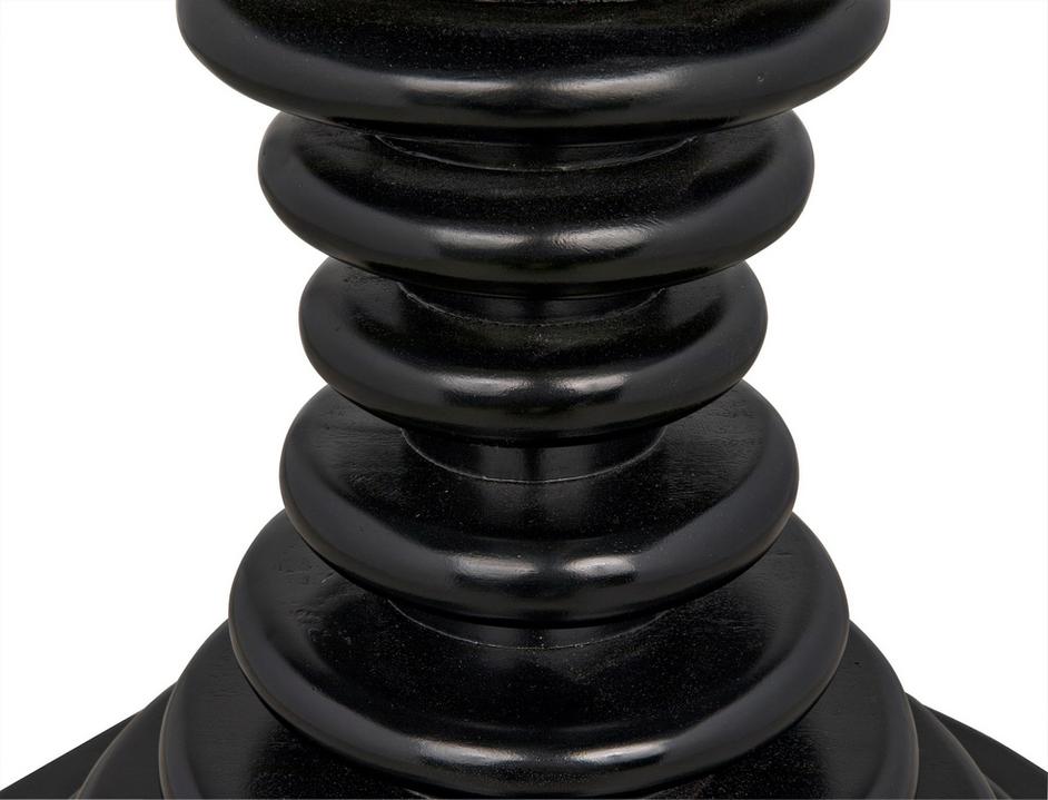 Scheiben Side Table, Hand Rubbed Black by Noir Furniture