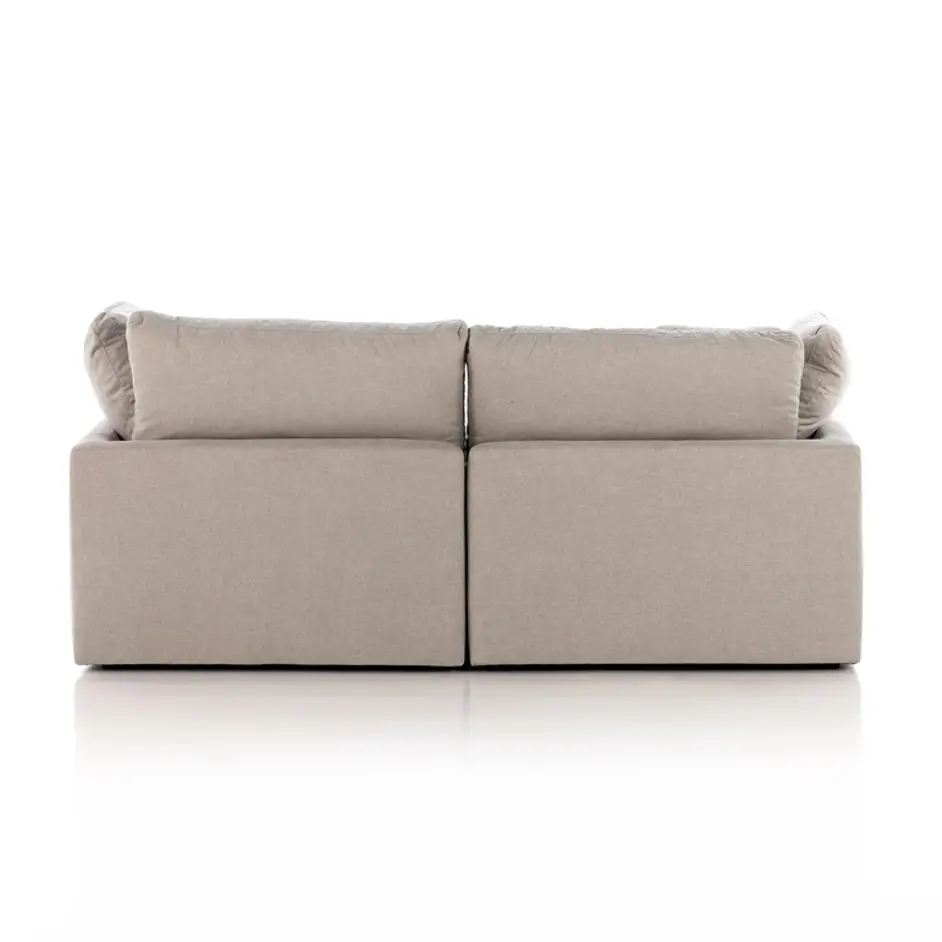 Stevie 2 Pc Sectional Sofa In Dstn Flannel by FOUR HANDS