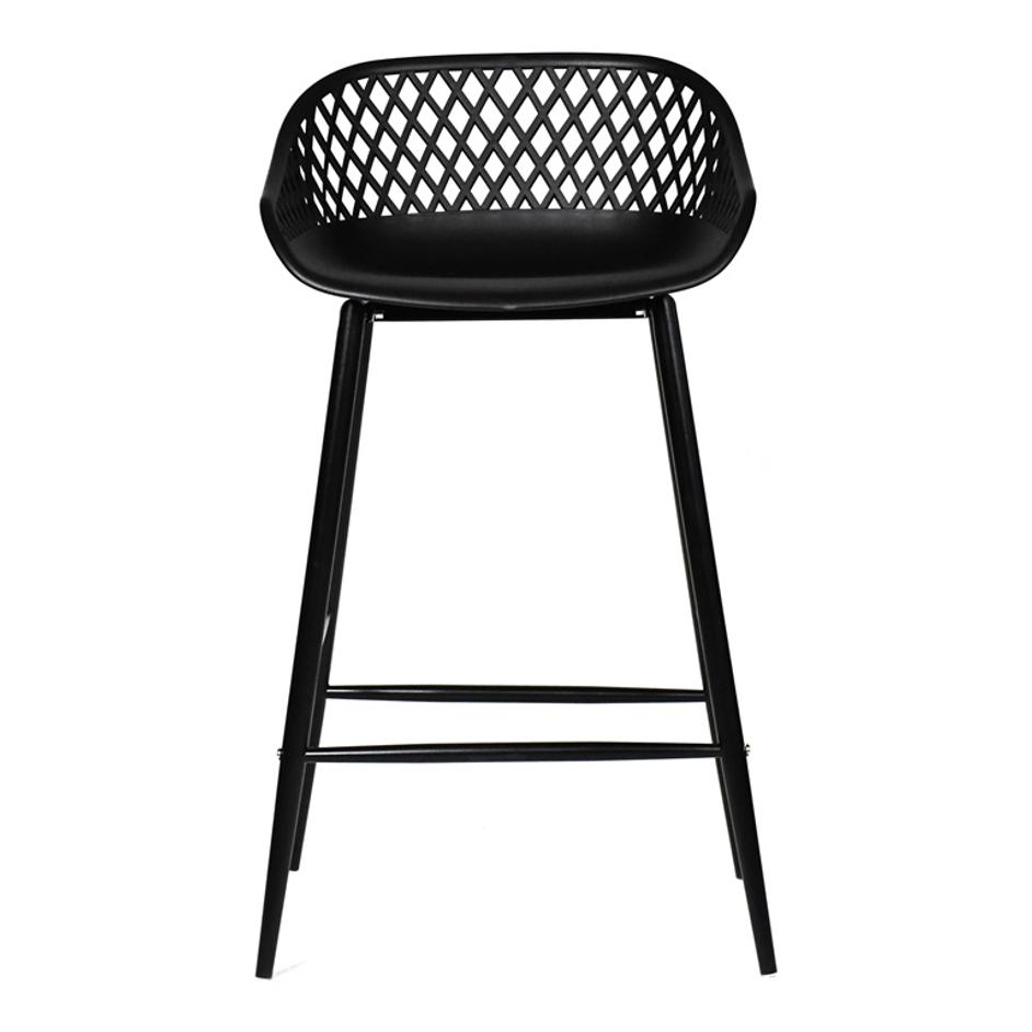 PIAZZA OUTDOOR COUNTER STOOL BLACK-M2 by Moes Home