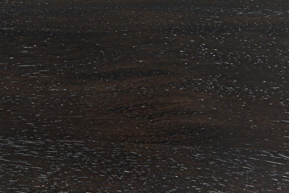 Tabu Ebony Walnut Coffee Table with Antique Brass-Finished Legs by Noir Furniture