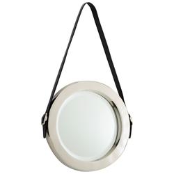Round Venster Mirror In Nickel by Cyan Design