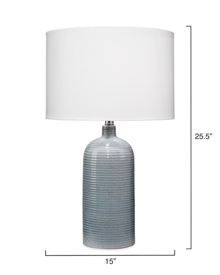 Declan Ceramic Table Lamp, Blue by Jamie Young