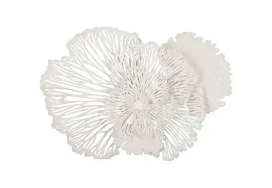 Flower Wall Art White, Medium by PHILLIPS COLLECTION