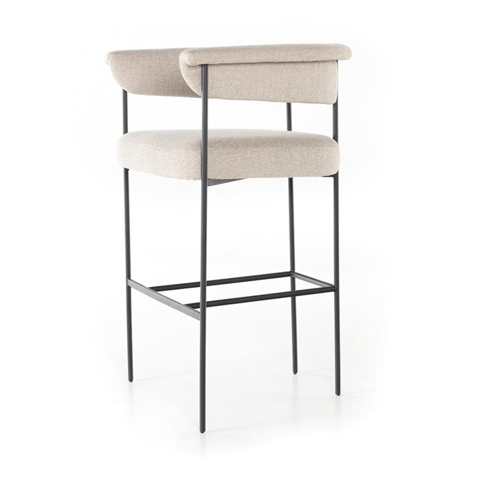 Carrie Stool In Light Camel In Bar by FOUR HANDS