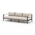 Sherwood Outdoor Sofa 93" in Bronze/Sand by FOUR HANDS