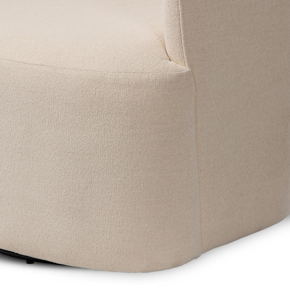 Blythe Swivel Chair - Crypton Wayfarer Snow by Four Hands