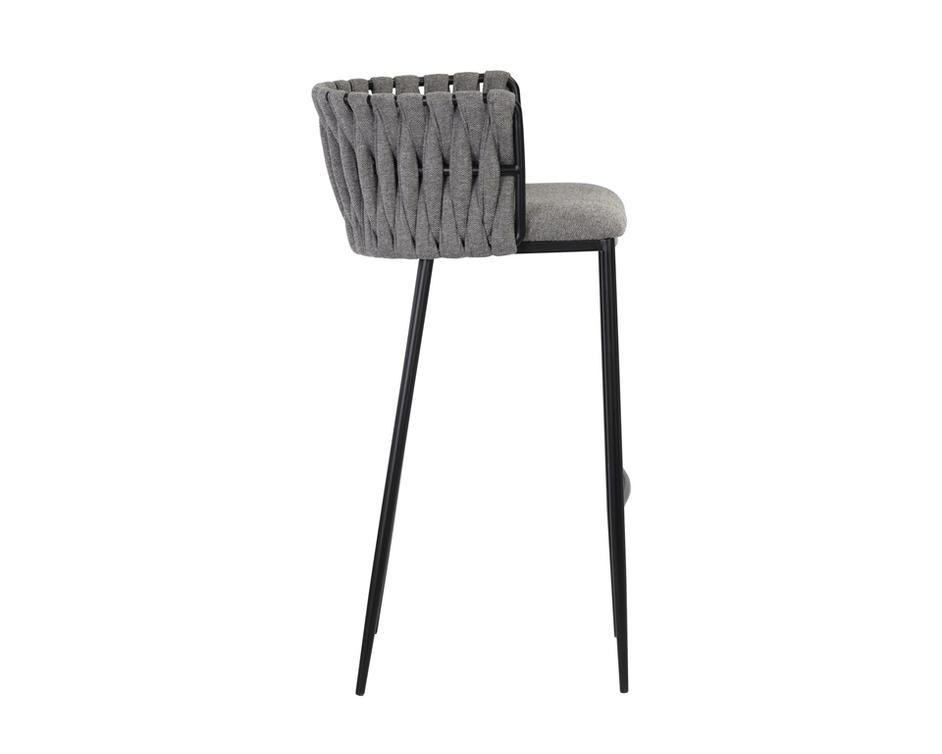 Sarai Barstool - Belfast Koala Grey by Sunpan