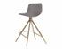 Andres Swivel Counter Stool - Belfast Koala Grey by Sunpan