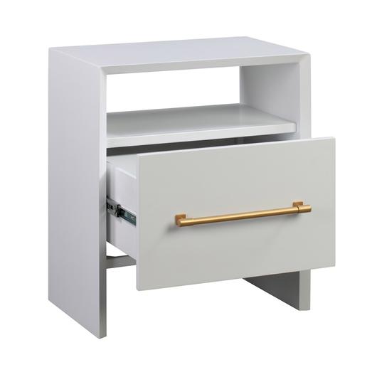 Libre White Nightstand by tov furniture