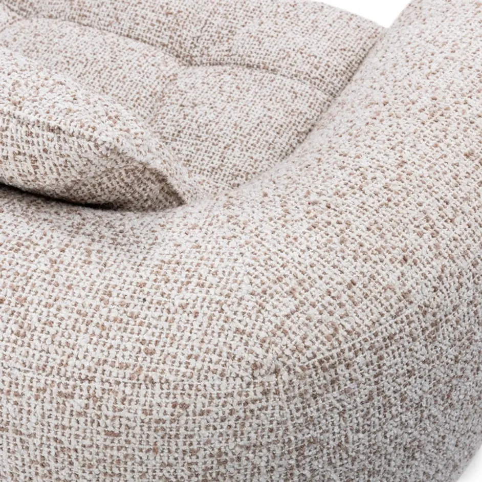 Ember Upholstered Sofa Cream White by Classic Home