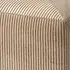 Pinstripe Hide Ottoman, Small by Jamie Young