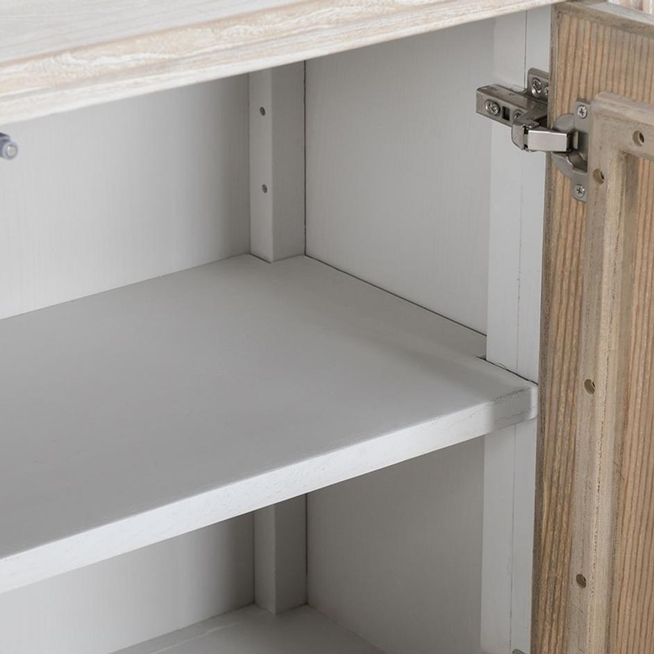 Elodie Elm Wood 4Dr Cabinet by Classic Home