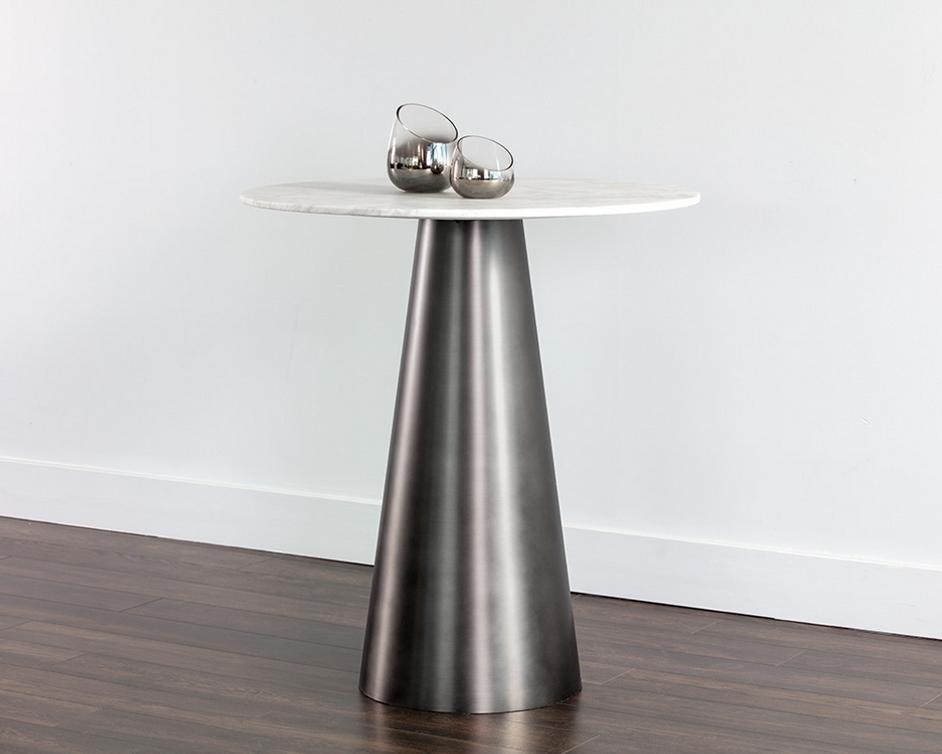 Damon Bar Table - Gunmetal by Sunpan