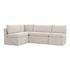 Fable Slipcover Dining Banquette L-Shape Beige 96In by Moes Home