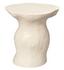 Sculpt Fiber Glass Side Indoor/Outdoor Table, Cream by Jamie Young
