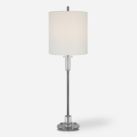 Aurelia Steel Buffet Lamp by Uttermost